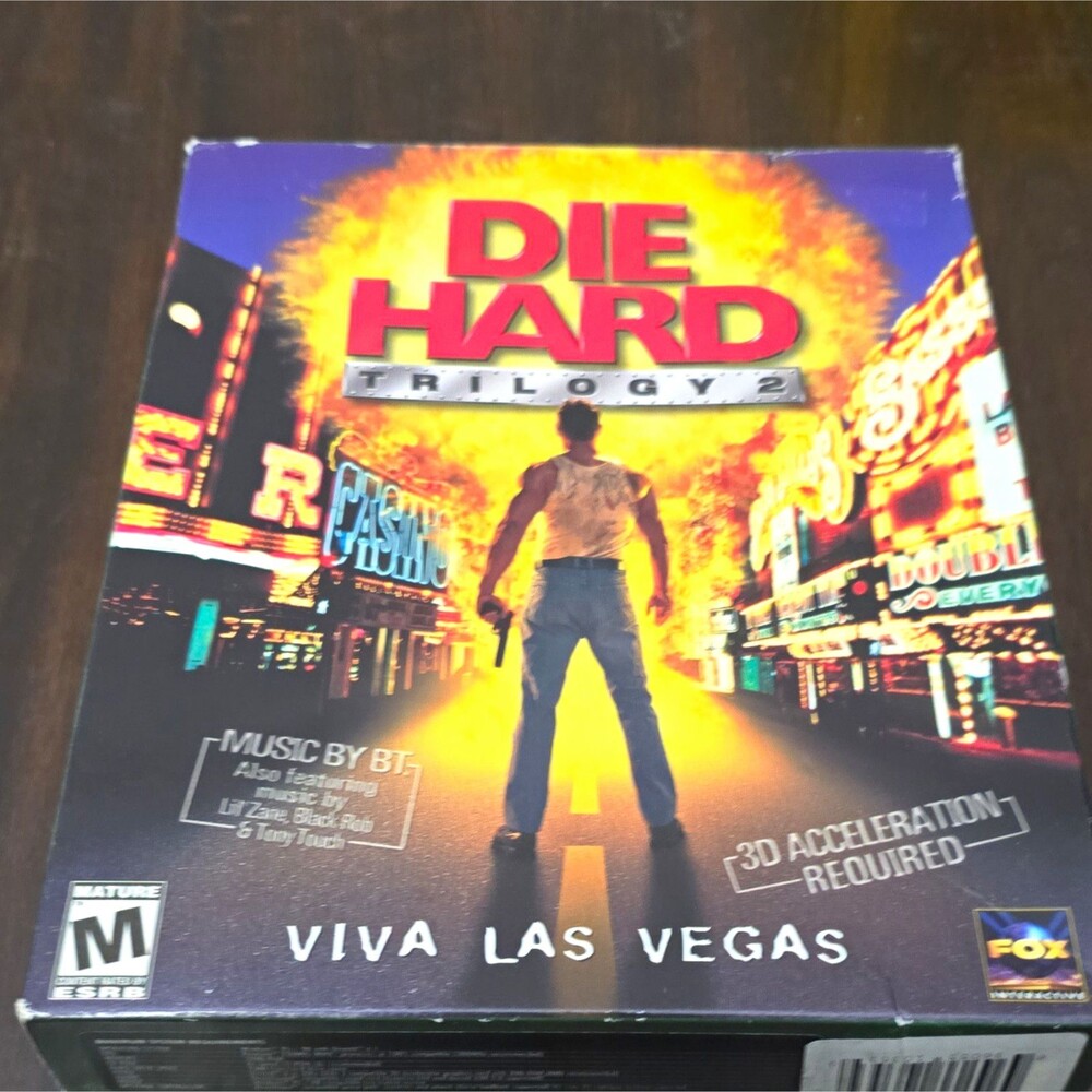 Die Hard Trilogy PC Big Box 1996 CIB - Outer Box Open / Inner CD Factory Sealed